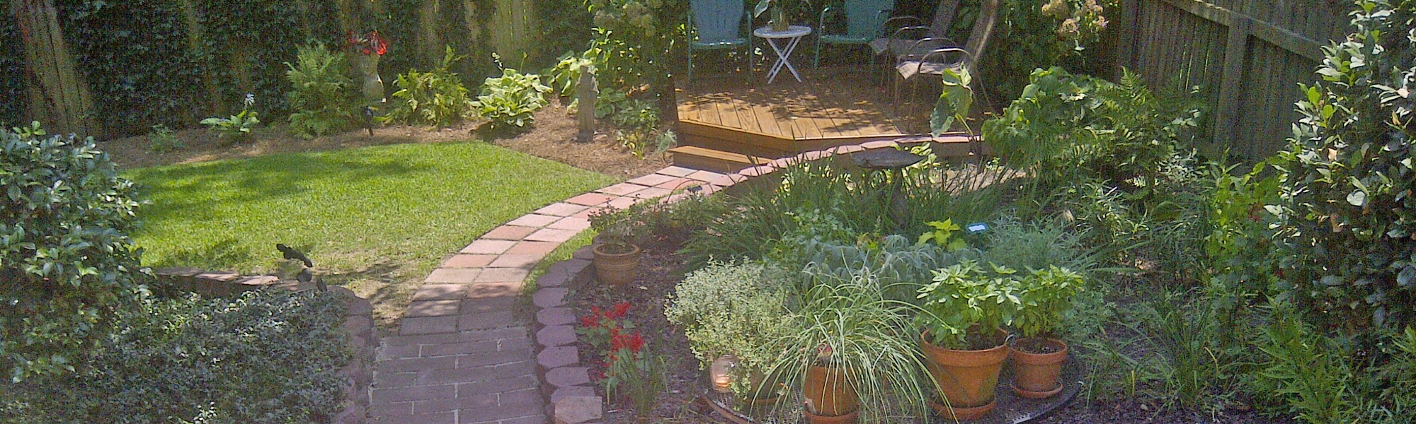 Back Yard, Deck and Garden